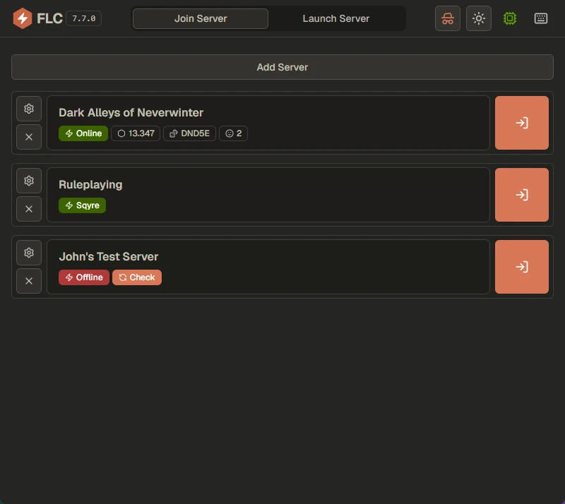 FLC - Join Server